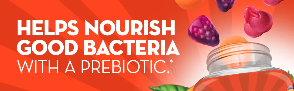 Align DualBiotic Prebiotic + Probiotic for Men And Women - 60 Gummies - Helps nourish good bacteria with a prebiotic