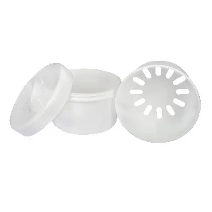 Medi-Inn denture cup tooth container braces box with sieve and screw lid white (1 piece) - Medi-Inn Schnabelbecher 3-teilig