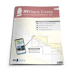 NV Atlas Croatia HR 2 with App License - Nautical Chart Croatia - Vodice to Dubrovnik & Montenegro - product information 2