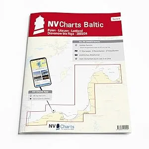 NV Atlas Series 6 with App License - Nautical Chart Baltic Sea - Poland - Lithuania - Latvia - Serie 6