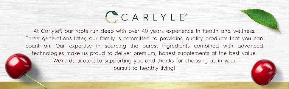 Carlyle Tart Cherry Extract 10,500 mg - 200 Pills - Carlyle
