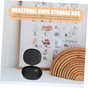 Gatuida 2er box storage SBOX for menstruation cup of portable beverage owners pacifier silicone cover for the menstruation sterilizer manager cup plastic travel reusable - product information 3
