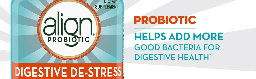 Align Probiotic Digestive De-stress with Ashwagandha - 50 Gummies - Probiotic, Gummies