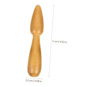 CLISPEED 2 x Wooden Acupressure Stick for Foot Massage Pen Light Brown 11x2.5x2.5cm - 12 EU: