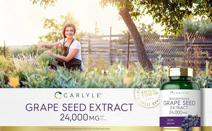 Carlyle Standardized Grape Seed Extract 24,000 mg - 240 Capsules - CL384 Rebrand 1