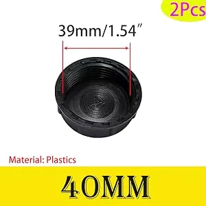 Qrity 2 pieces of kitchen sink drain pipe locking cap inner thread 54mm pipe cap for sealing compounds and piping gray leak rap 54mm - Blindkappen