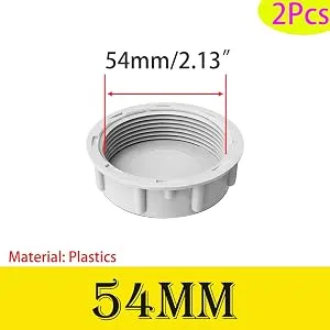 Qrity 2 pieces of kitchen sink drain pipe locking cap inner thread 39mm pipe cap for sealing compounds and piping black leakap-39mm - Blindkappen