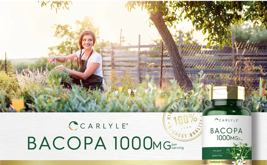 Carlyle Bacopa Monnieri Capsules - 1000 mg - 180 Capsules - header