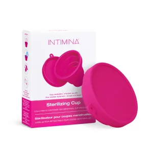 Intimina Sterilizer for Menstrual Cup Folding container for sterile menstrual cups on the go Menstrual Cup - menstruationstasse sterilisator sterilisationsbecher menstruationstasse