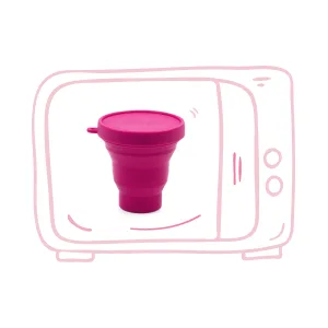 Intimina Sterilizer for Menstrual Cup Folding container for sterile menstrual cups on the go Menstrual Cup - menstruationstasse sterilisator sterilisationsbecher menstruationstasse