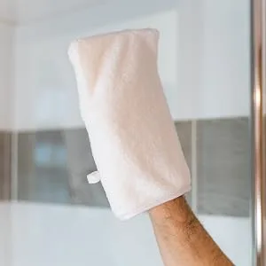 YSN Home Collection - Fluffy Microfiber Wash Mitts Washcloths 16x21cm - 8 Pieces - White - Bath