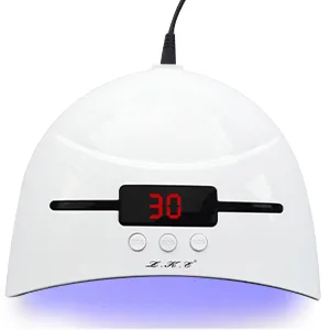 LKE UV lamp for gel nails 36W nail dryer with portable USB charging function 30/60/90s timing function LCD display and infrared sensor LED nail lamp is suitable for all gels - TIMER