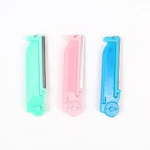 12 pieces of eyebrow foldable eyebrows shaver eyebrow trimmer face hair remover for women and men (random color) - Rasiermesser Former Trimmer