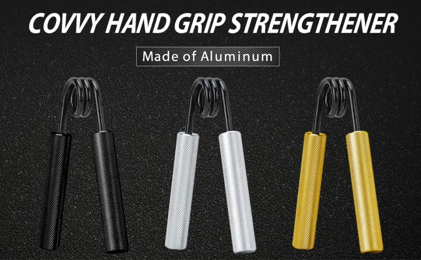 Covvy Griffkraft Trainer Set 50/100/100/250LBS Handle Trainer Non -slip metal forearm trainer Hand grip Strength finger amplifier finger coach for muscle building training silver - Handgriff