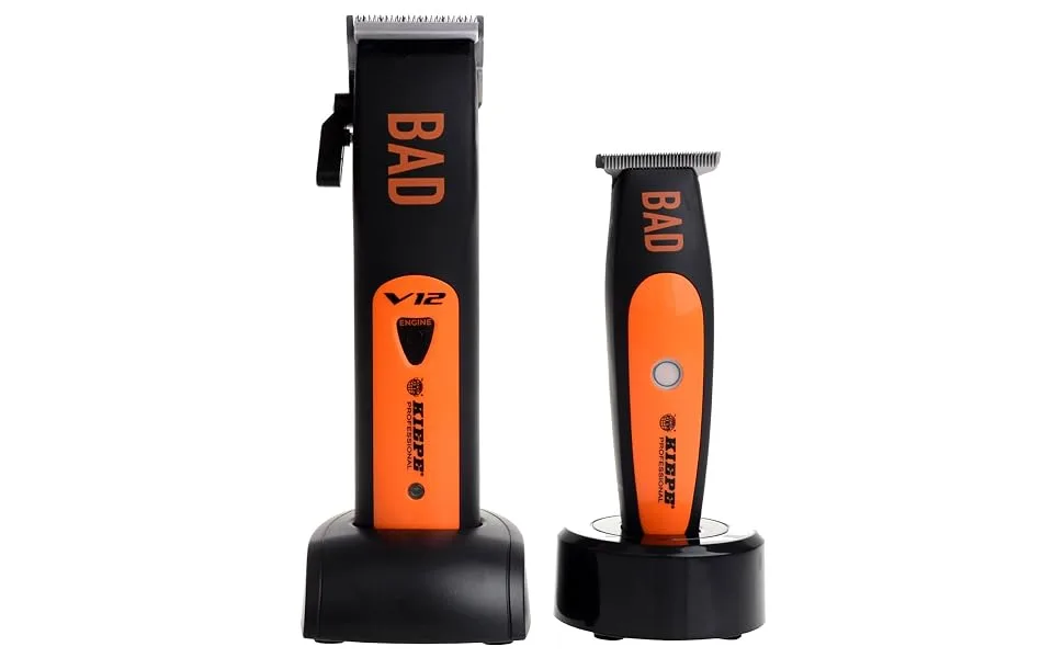 Professional Hair Clipper Bath Combo Set - Kiepe Italia Black/Orange - product information 2