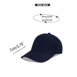 LANGZHEN Unisex Baseball Cap 100% Cotton Fits Men Women Washed Denim Adjustable Dad Hat Khaki washed L - KOPFGRÖßE UMSTAND
