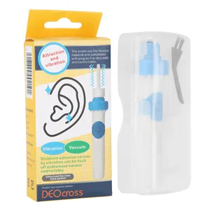 Earsworm remover intelligent ear wax cleaner electrical ear cleaner with 2 interchangeable heads earwax removal tool kit for babies and adults - Ohrstöpsel Elektrisch