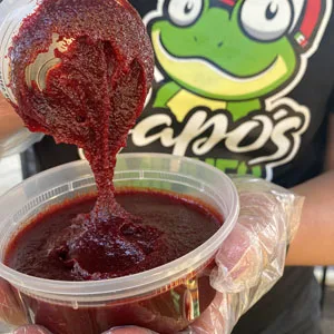 Sapo's Miches Chamoy Paste Sauce Candy Dip for Drinks - Cucumber Lime -  8 oz - chamoy dip