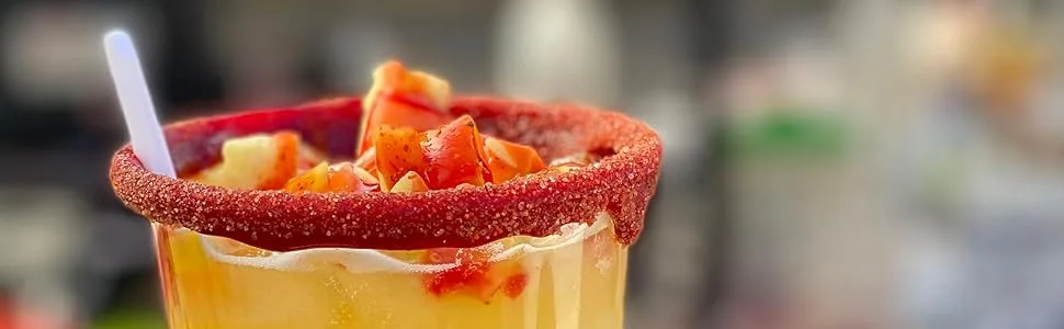 Sapo's Miches Chamoy Paste Sauce Candy Dip for Drinks - Cucumber Lime -  8 oz - Pineapple Mango Drink with Mango Chamoy