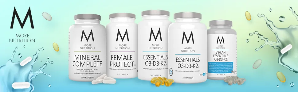 MORE Essentials O3-D3-K2 240 Fish Oil Capsules 240 Capsules - Standard - More Nutrition Essentials