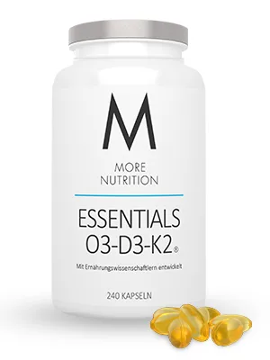 MORE Essentials O3-D3-K2 240 Fish Oil Capsules 240 Capsules - Standard - More Nutrition Essentials