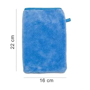 YSN Home Collection - Fluffy microfiber wash gloves washcloths 16x21cm - 8 pieces - 4 colors - Size