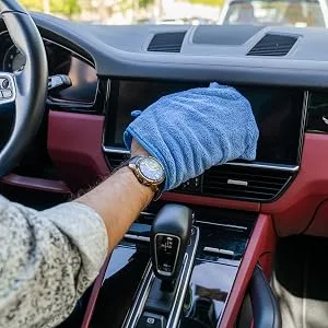 YSN Home Collection - Fluffy microfiber wash gloves washcloths 16x21cm - 8 pieces - 4 colors - Waschhandschuhe