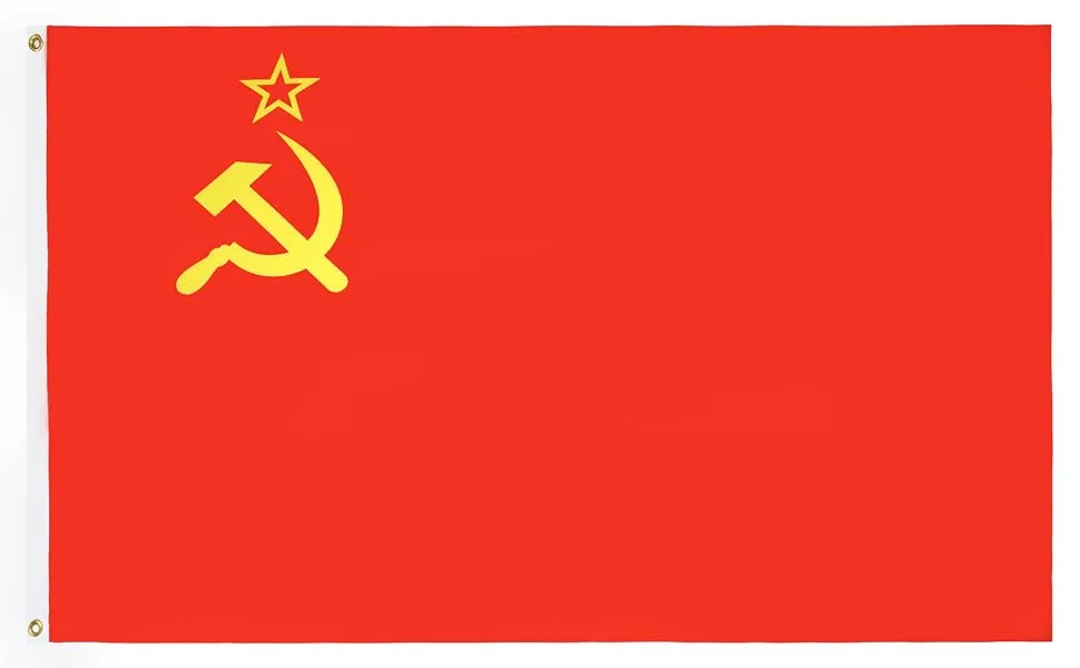 AZ FLAG USSR 75D Polyester Flag with eyelets 150 x 90 cm - Flagge der UdSSR