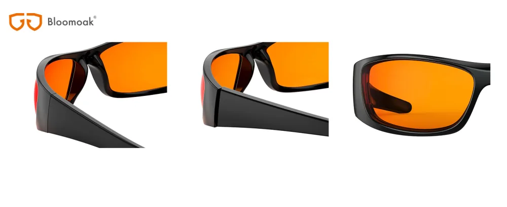 Bloomoak 99% blue light-blocking glasses night sleeping glasses gaming glasses surrounding blocks above side front lights for computers tablets phones - pc brille anti blaulicht damen