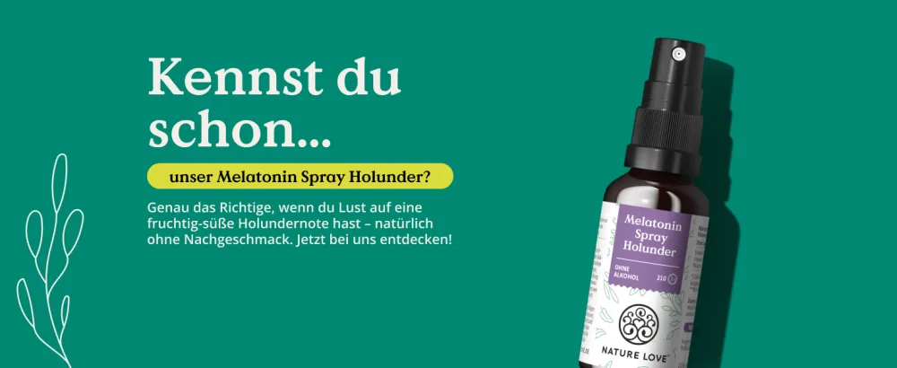 Nature love melatonin spray - tasteless - without alcohol - 0.5 mg melatonin per daily dose - with vitamin B1 and B6 - 30 ml vegan high -dosed - melatonin einschlafspray melantonin schlafmittel einschlafhilfe spray sleep schlafen schlafspray