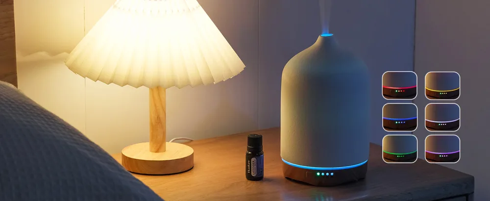 Baffect Diffuser Ceramic 250ML Aromatherapy Diffuser with Night Light Electric Room Fragrance with Timer and 3 Mist Modes for Christmas - raum diffuser essential oil diffuser raumduft elektrisch duft diffuser elektrisch luft diffuser