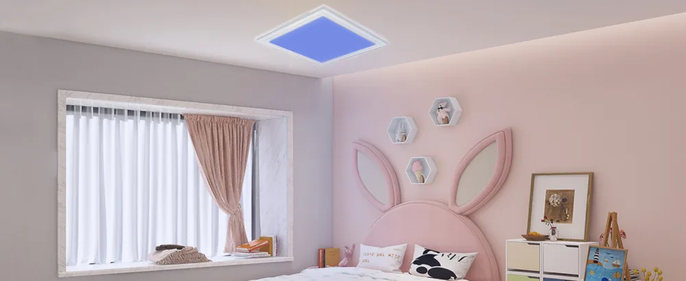 Glitter led led ceiling lamp RGB color change - ceiling mape dimmable 24W white with remote control angular ceiling lighting 45cm for living room bedroom kitchen children's room white corner -45cm - Kinderzimmer