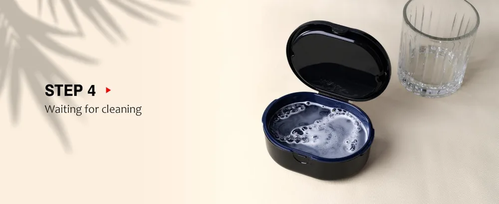 Lammcou braces portable protes container bite dose denture container box with mirror & tool for tooth rail braces braces sports mouth protection protes cleaning & storage - Zahnspangen Dose