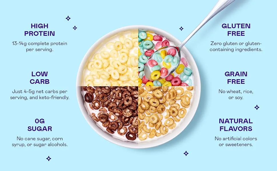 Magic Spoon Cereal Variety - 8 Pack - best keto cereal try all flavors today
