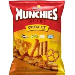 Munchies Snack - Mix Cheese Fix Flavored - 0.875 Ounce (Pack of 104) - product information 2