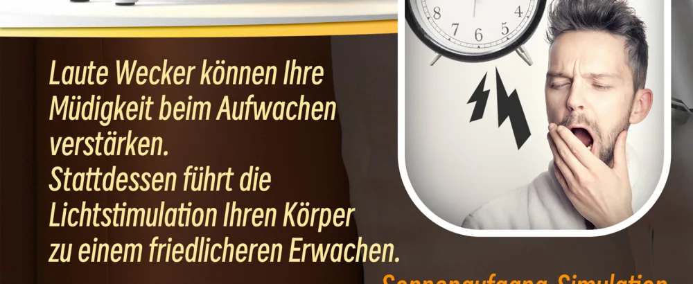 Light alarm clock with app control sunrise simulation 10 alarms & slumber mode with 16 million.Adjustable LED colors 15 natural noises and Bluetooth speakers white V1.2 - Der simulierte Sonnenaufgang und andere Funktionen des Lichtweckers in Kürze 03