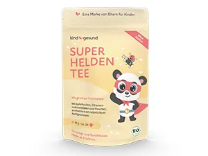 kindgesund superhero organic tea for children delicious loose fruit tea in a bag with 100% natural ingredients 60 g - Bio-Superhelden Tee