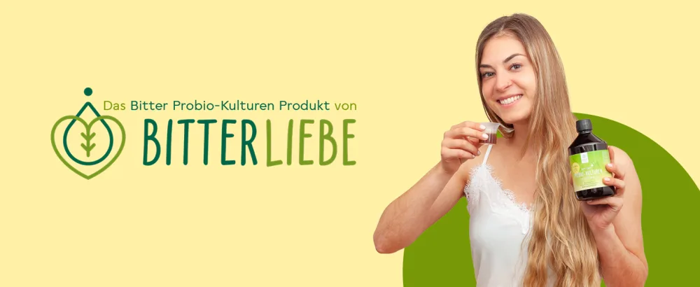 Bitter -Liebe Bitter probio cultures Complex - liquid intestinal bacteria - gastric juic resistant agent with 20 bacterial strains and 15 billion bacteria - 15x 15ml drinking ampouling - Probio Premium A+ 1