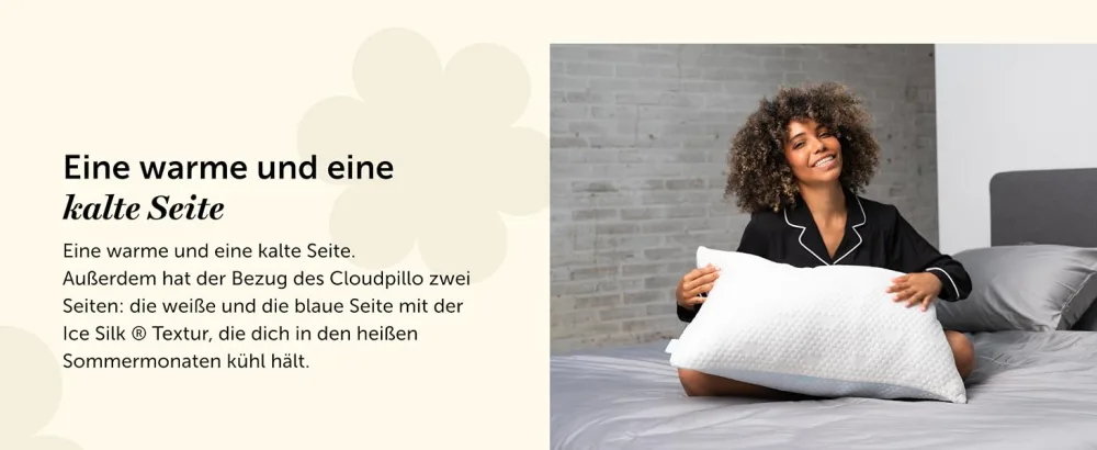Cloudpillo Premium Memory Foam pillow - height -adjustable pillow 40x80cm tender & breathable - orthopedic pillow to support head neck & back - relaxed sleeping comfort 40x80cm 1 - cloudpillo