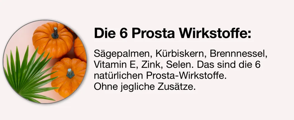 Prosta capsules high dosed - unique composition of pumpkin skipping extract saw palm extract nettle root and vitamin E - produced in Germany & laboratory testing - 120 prostate capsules - product information 5