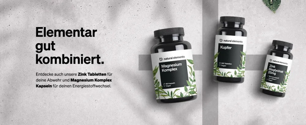 Copper - 365 vegan tablets - 2mg copper per daily dose - tasteless high -dose without unnecessary additives - produced in Germany - kupfer copper kapseln tabletten chelated forte 3mg eisen zink supplement kupferpulver komplex