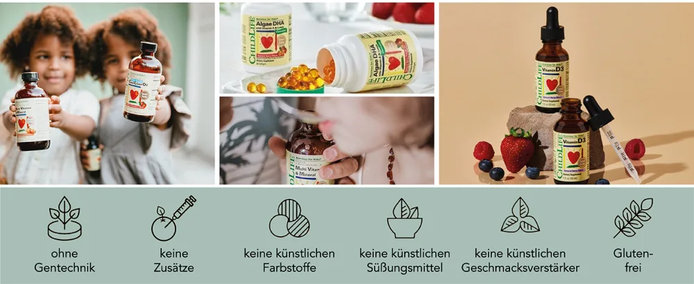 Childlife Essentials Cod Liver Oil (Liver Trans) with vitamin A D and E strawberry taste 273ml laboratory testing gluten -free soybean genetic engineering -free - ChildLife Essentials