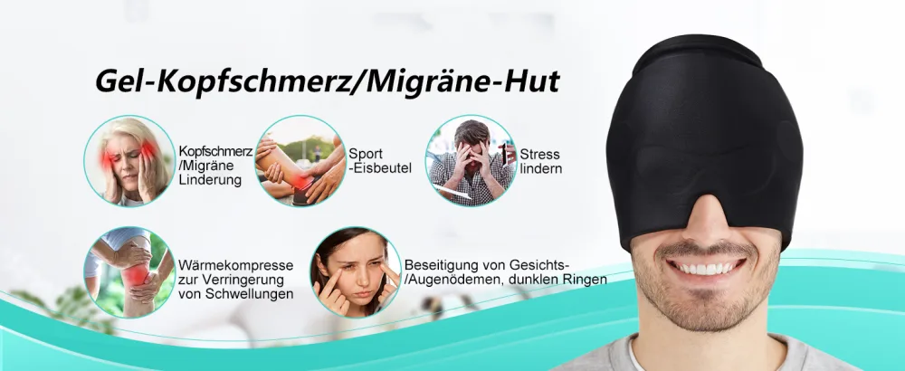 Migraine mask migraine cap migraine relief cap headache relief has cool mask cool cap headache mask cold cap migraine cap cooling pads gel - relief hat