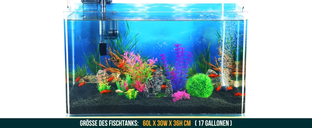 Borlech Aquarium Rock Decorations and Fish Tank Plastic Plants Decor Set 8 Pieces Pink Rock Plants - Aquarium Baum Kunststoff Pflanzen Dekorationen