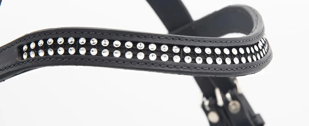 PFIFF 103031 Bridle Lilly high-quality bridle suitable for toy horses Black Mini-Shetty Mini Shetty Black - Stirnband