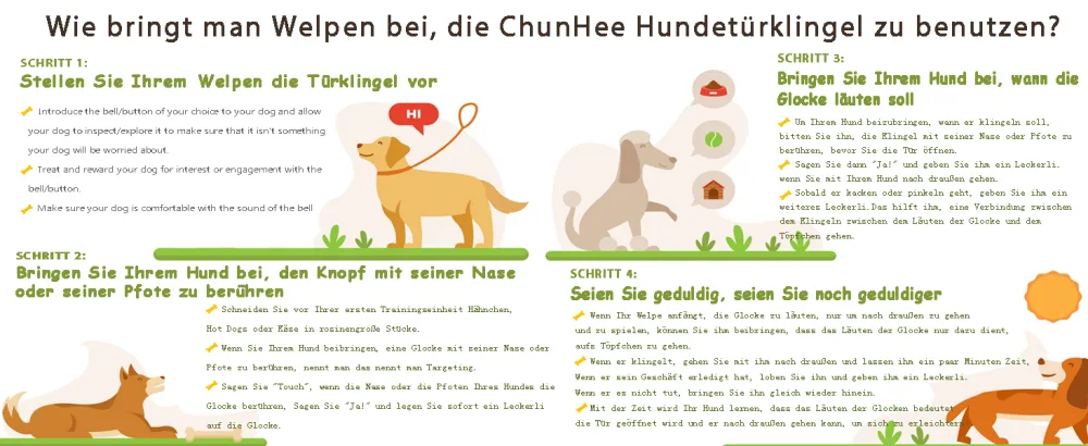 Chunhee litter bell/dog ring buzzer dog pet training door bells sensor touched waterproof doorbell 1 * recipient + 1 * touch doorbell recipient * 1 + button * 1 - product information 5