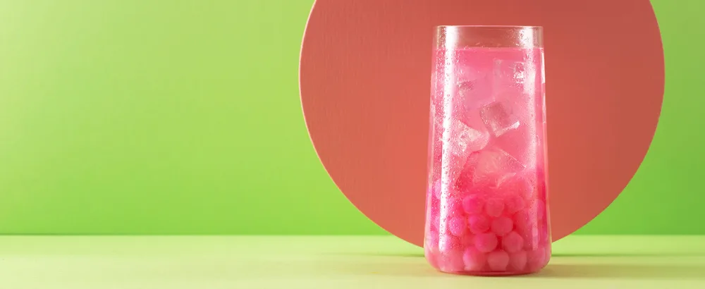 Bubble Tea Pearls PEACH 490 GRAMS Boba Fruit Pearls vegan gluten-free and more content - Bubble Tea