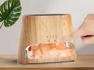 Salking 2-in-1 aroma diffuser & salt range Pakistan light flame effect Diffusor for essential oils diffuser cool fog humidifier with 3-brightness 150ml wood - product information 8
