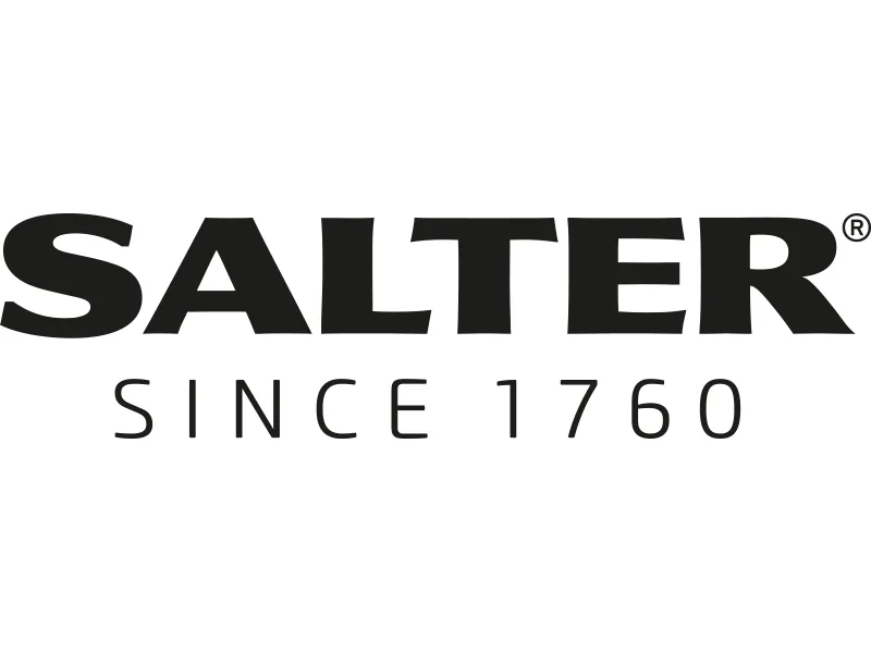 Salter EE6936BLKSTKEU7 Massage pillow with heating function deep-effective shiatsu relaxing neck shoulder back 4 massage attachments UK/EU connector safety timer quiet operation deep-kennel aid - salter logo1