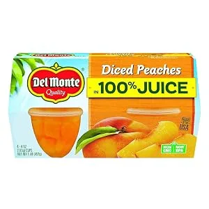 Del Monte Mango and Pineapple Fruit Cup Snacks 4.4 Ounce (Pack of 24) - del monte, low calorie snacks, low carb snacks, low calorie dessert, healthy snacks, fruit snacks